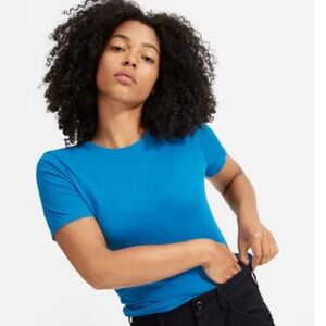 Everlane Cotton Crew in Cerulean Sz: M